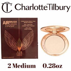 Charlotte Tilbury Airbrush Flawless Finish Setting Powder -Medium #2 NEW